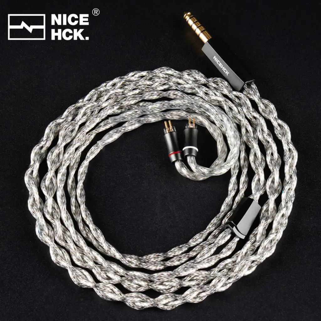 NiceHCK GreyDragon 18AWG Earphone Cable Type7S British Imported Conductor MMCX/0.78 2Pin for F1Pro Performer8 S12 Pro Asgard OH5