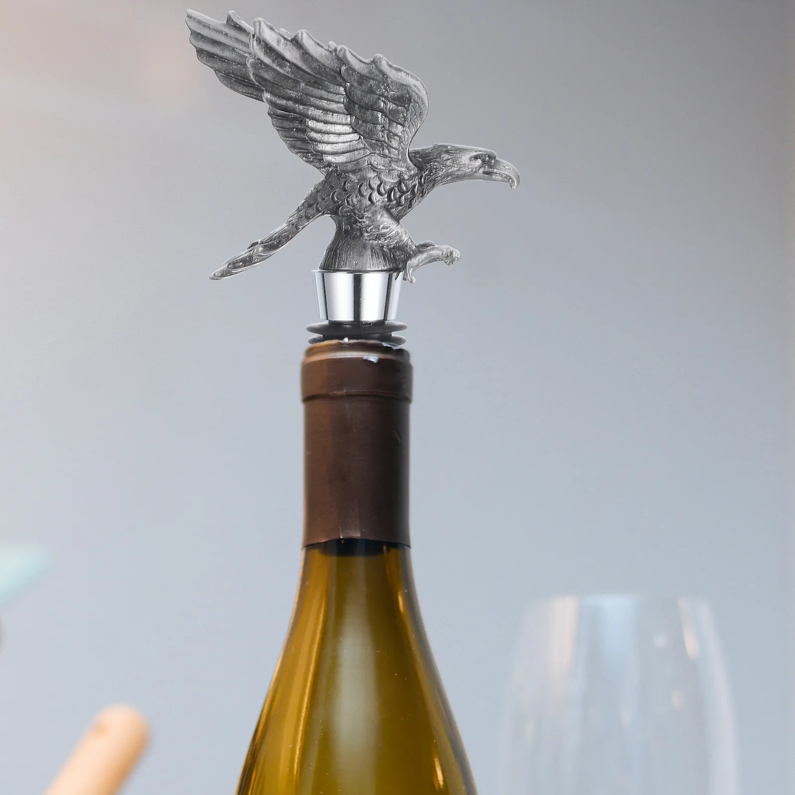 Eagle Bottle Stopper Zinc Alloy Wine Bottle Plug Strong Seal Prevents Oxidation Reusable Party Wedding Wine Saver Stoppers