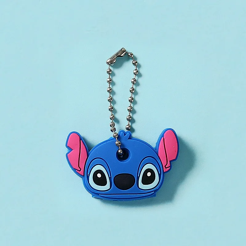 1/2/5pcs Disney Stitch Key Set Creative Stereoscopic Anime Characters Cute Cartoon Portable Car Key Pendant Good Friend Gift