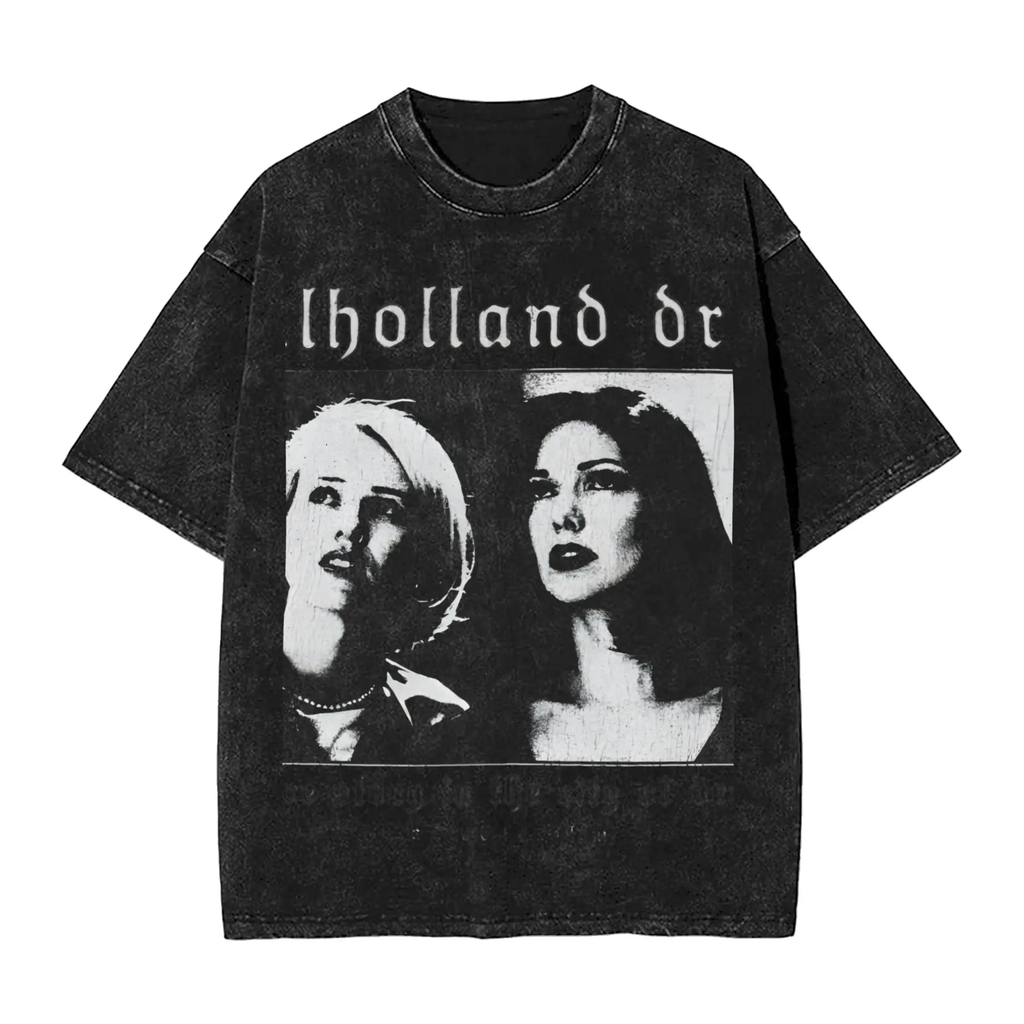 Men's Mulholland Drives T-Shirts  Tops Summer Vintage Short Sleeve T-Shirt Crewneck Harajuku Design Tee Shirt Hot