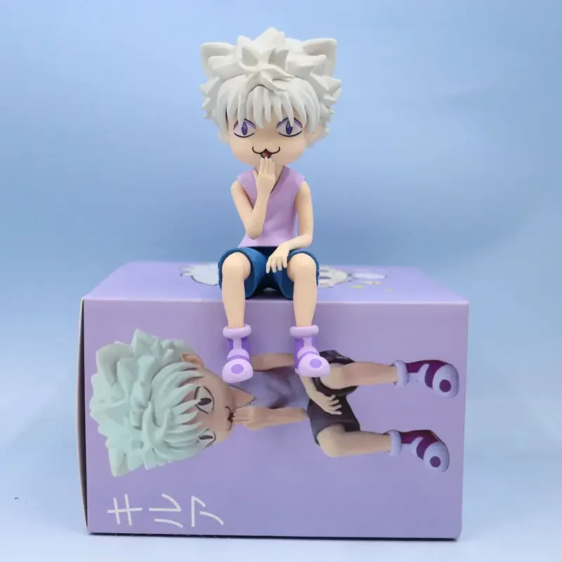 

Anime HUNTER×HUNTER Trendy Ornaments Gon Freecss Killua with Cat Face Leorio Kurapika and Hisoka Collectible Figurines