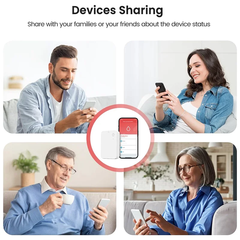 AB15-Zigbee Детектор утечки воды 2,4 ГГц Датчик воды Сигнализация, Беспроводной датчик утечки воды для подвала, кухни, ванной комнаты