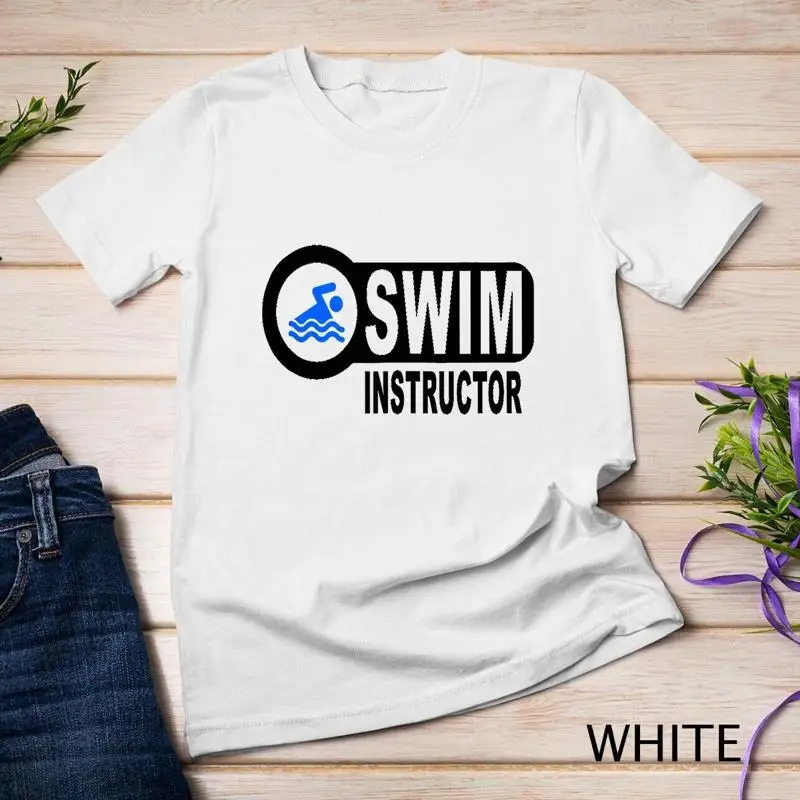 

Инструктор по плаванию Футболка унисекс для взрослых и детей для учителей плавания