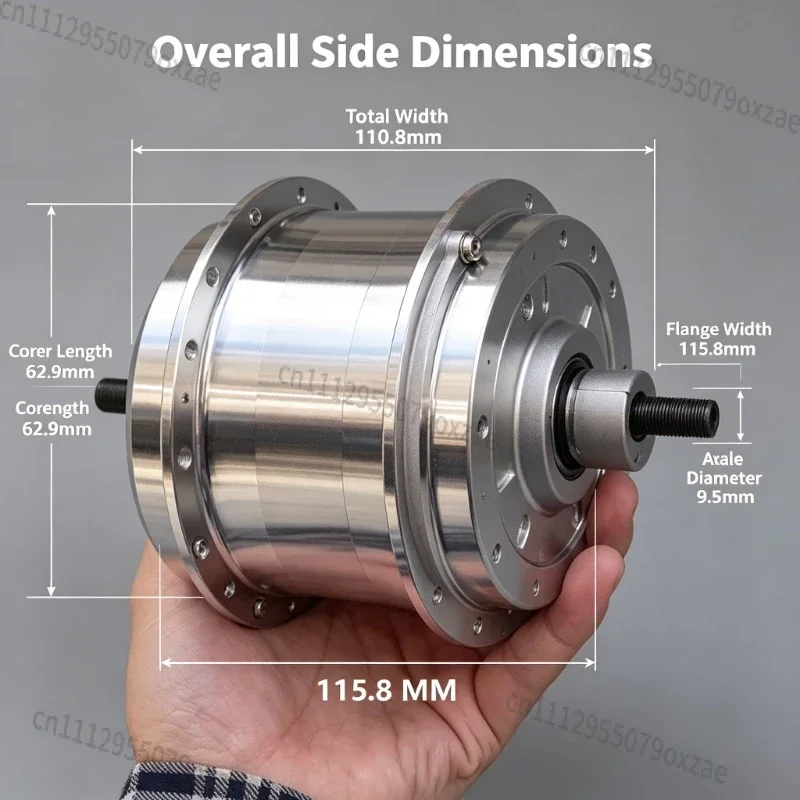 Hot Sell Assisted Mountain Bike Brushless Wheel Motor Unidirectional Clutch Gear Reduction Three-phase Eight Wire Brushless