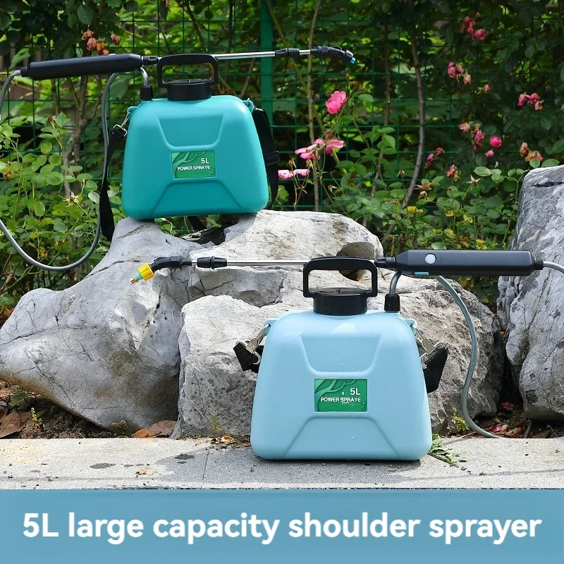 

Shoulder Type Electric Spray Disinfection and Spraying Electric Agricultural Farming Watering Gardening 5L Portable Electric