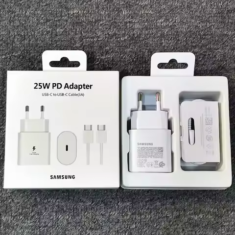 For Samsung Z Flip Fold 6 5 4 3 2 A55 A35 A25 A15 25W PD Charger Super Fast Charge Adapter For Galaxy S24 S23 S22 S21 S20 Ultra