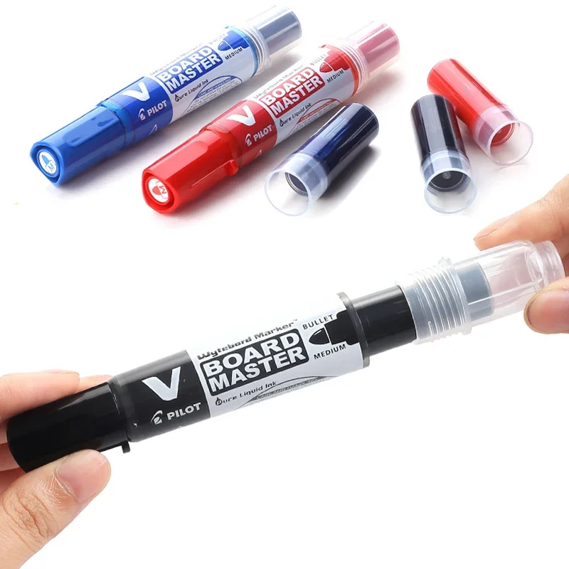 Pilot Whiteboard Marker Pen Stationery White Board Markers 1.7/2.2-5.2/2.3MM Tips Dry-Erase Refillable Liquid Ink School Office