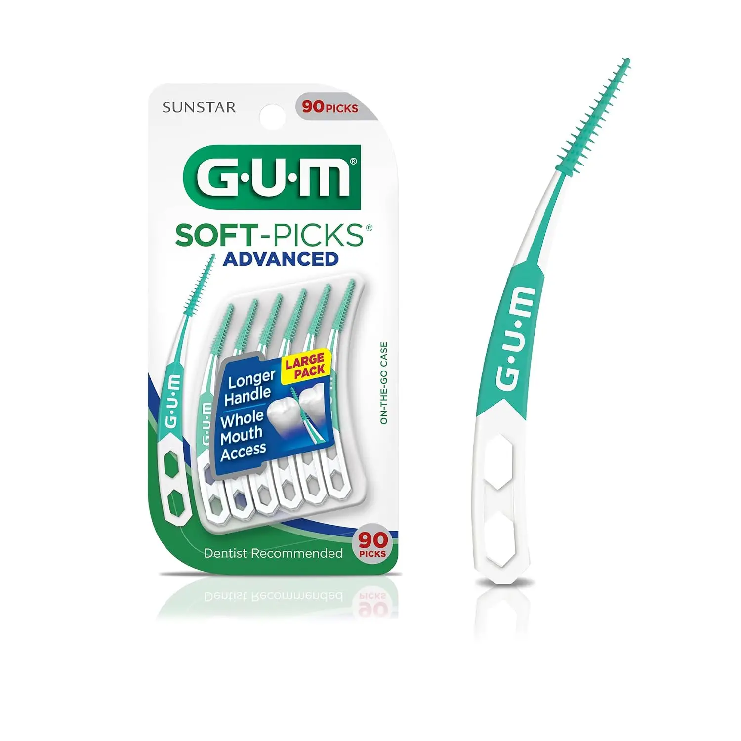 GUM Soft-Picks Advanced Interdental Cleaners, 90ct