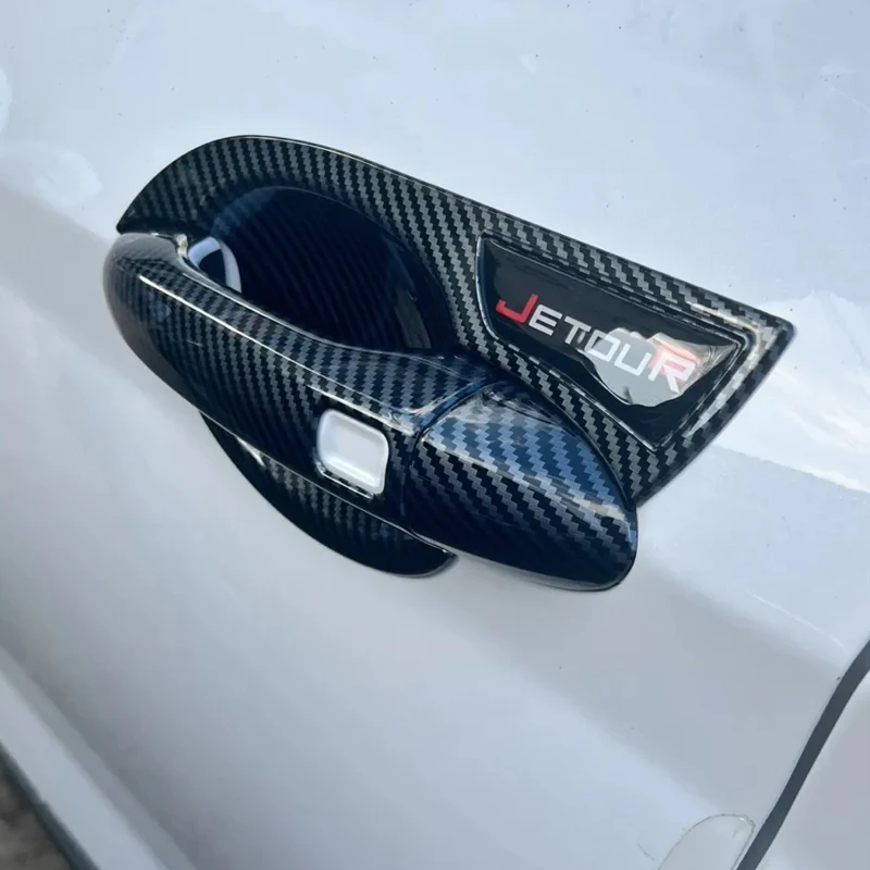 For Jetour X70 Plus 2024 2025 Chrome Door Handle Cover Trim Bowl Chromium Styling Full Coverage Accessories 8 Pieces