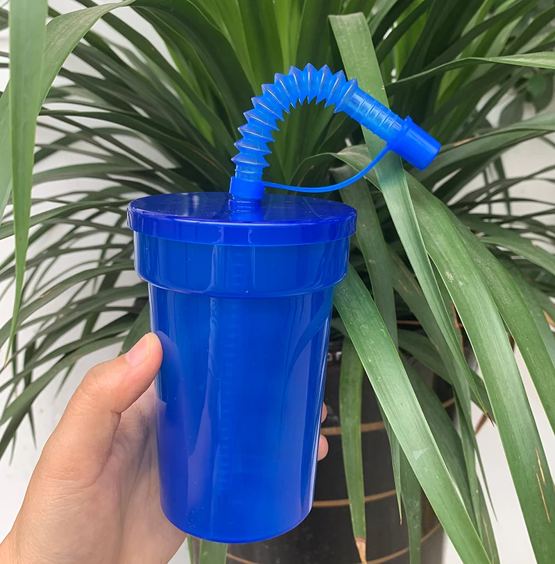 NONE Neon-Schipper-Becher, wiederverwendbar, auslaufsicher, Trinkbecher mit Deckel und Strohhalmen für Geburtstagsfeier, Reisen, Weihnachten, Saftbecher, Wasserflasche 5