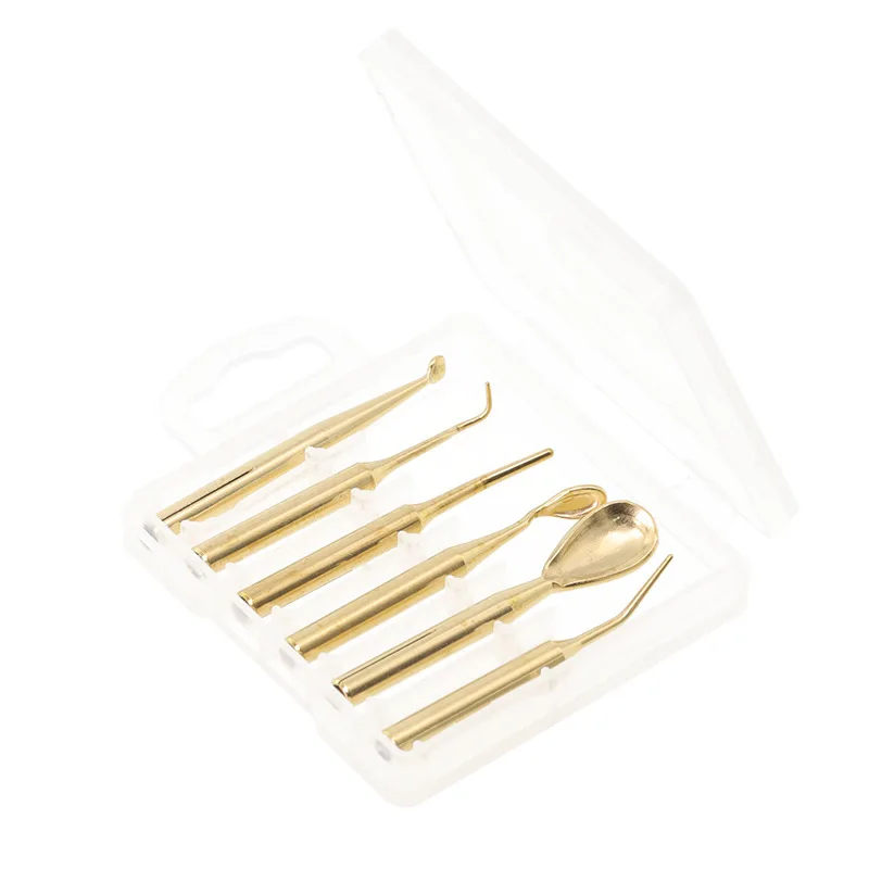 Ultra-thin Dental Electric Wax Knife Digital Display Double Pen with 6Pcs Wax Tips Dental Technician Wax Carving Pencil