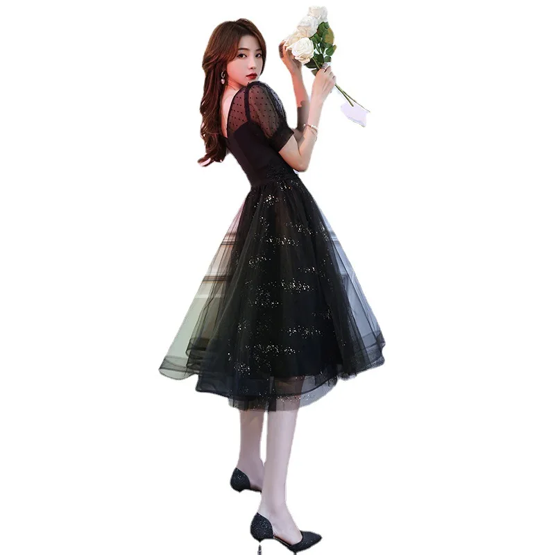 GIYSILE Black Evening Dresses Temperament Light Luxury Birthday Wedding Party Dresses for Women Formal Dress Vestidos De Fiesta