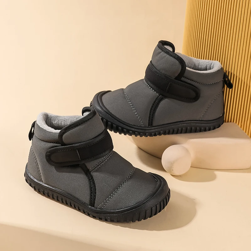 Thermal Insulated Kids Snow Boots for Boys Winter Warm Non-Slip Toddler Cotton Shoes Waterproof Outdoor Children Boots