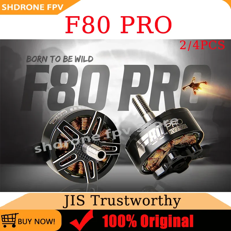 T-Motor F80 Pro 1900/2200/2500KV Brushless Motor for FPV Racing Drones RC Quadcopter Frame Compatibility