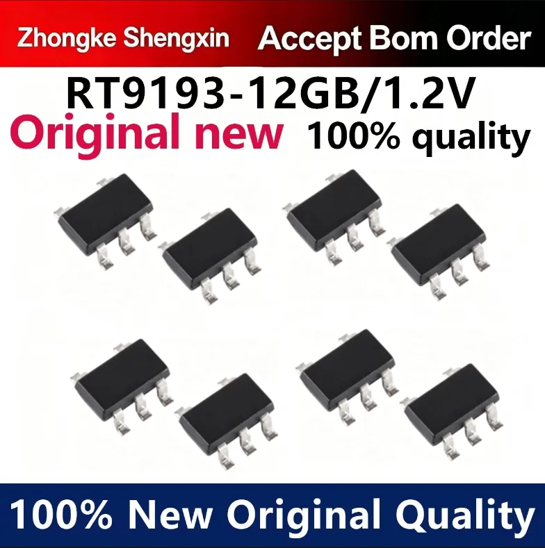 （5pcs-10pcs）New RT9193-12GB/1.2V SMT SOT23-5 LDO voltage regulator