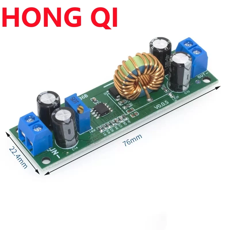 DC-DC 6.5V-60V to 1.25V-30V 5A Adjustable Step Down Buck Converter Module Power Voltage Regulator Synchronous Rectification