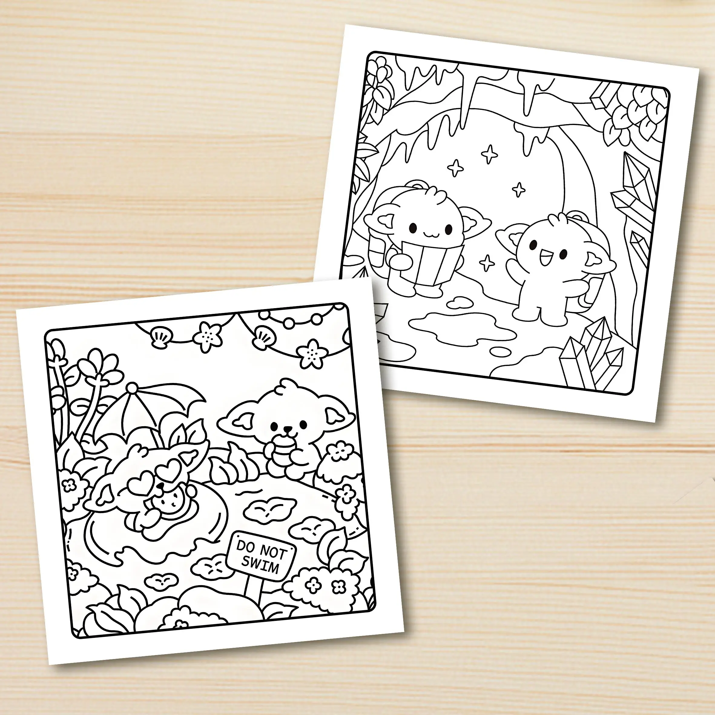 كتاب تلوين TROLL SUMMER بأنماط جريئة وسهلة للبالغين، كتاب رسم لطيف، هدية مثالية للحفلات وأعياد الميلاد #5