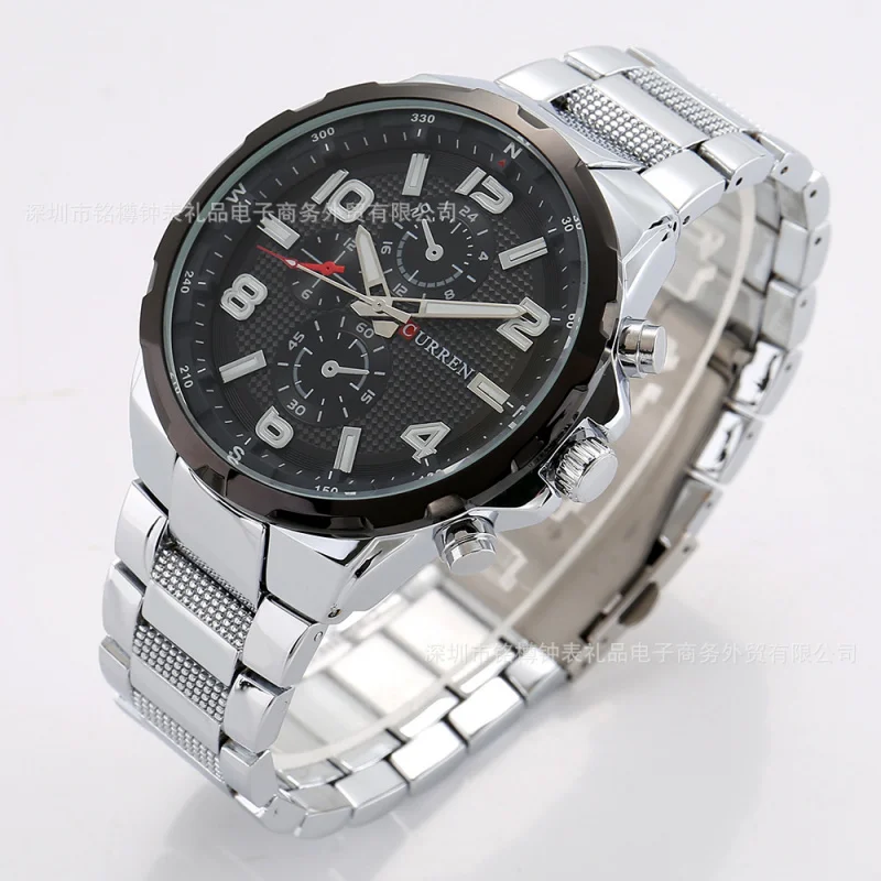 Curren/Carryan8276Кварцевые часы со стальным ремешком Водонепроницаемые часы Мужские деловые часы Наручные часы