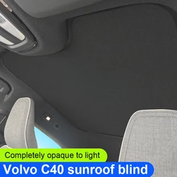 Couvertures de Pare-Soleil de Toit Ouvrant d'Isolation Thermique, pour VOLVO C40 2022 2023 2024