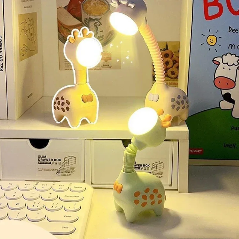 Giraffe Battery Led Night Light Rechargeable Table Lamp For Home Office Living Room Desktop Home Decoration Bedside Night Lamps