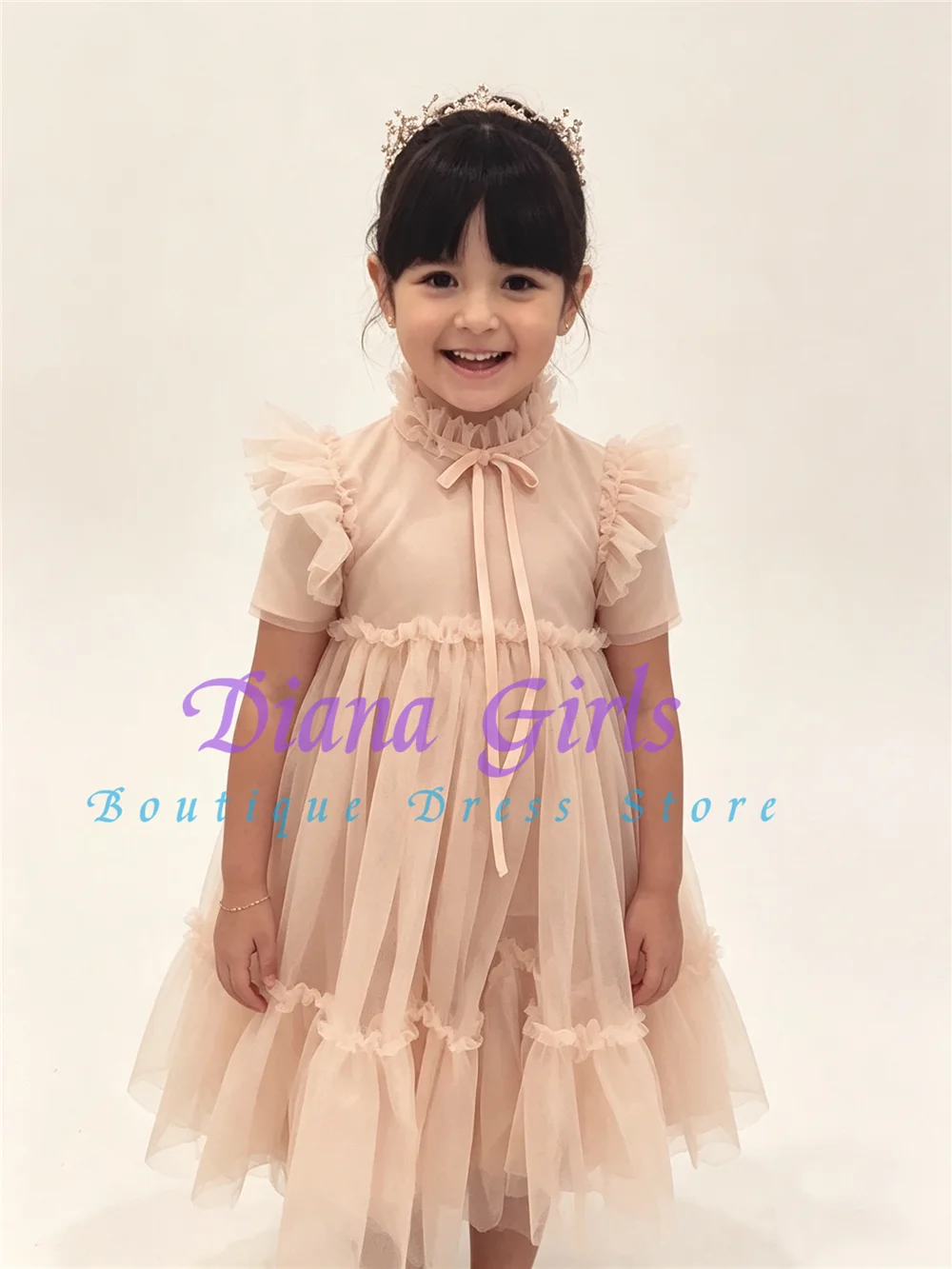New Elegant Flower Girl Dress  - Embroidery Glass Beads review and price