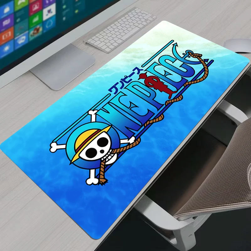 Leder One Piece Mauspad Computer Laptop Tastatur Mausmatte Japan Spiel Anime One Piece Mousepad Tastaturen Gamer Schreibtischunterlage
