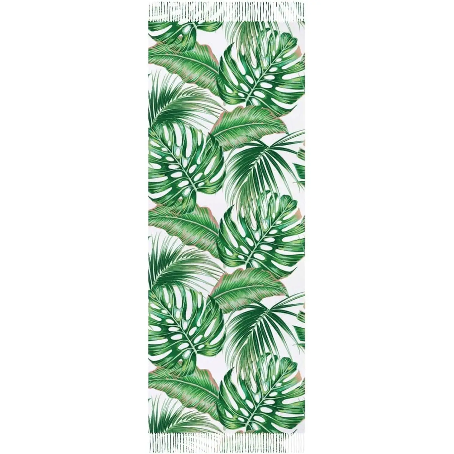 

Шали с кисточками, теплый мягкий зимний легкий кашемировый длинный шарф для женщин, подарки на каждый день, для путешествий, офиса, с принтом тропических листьев