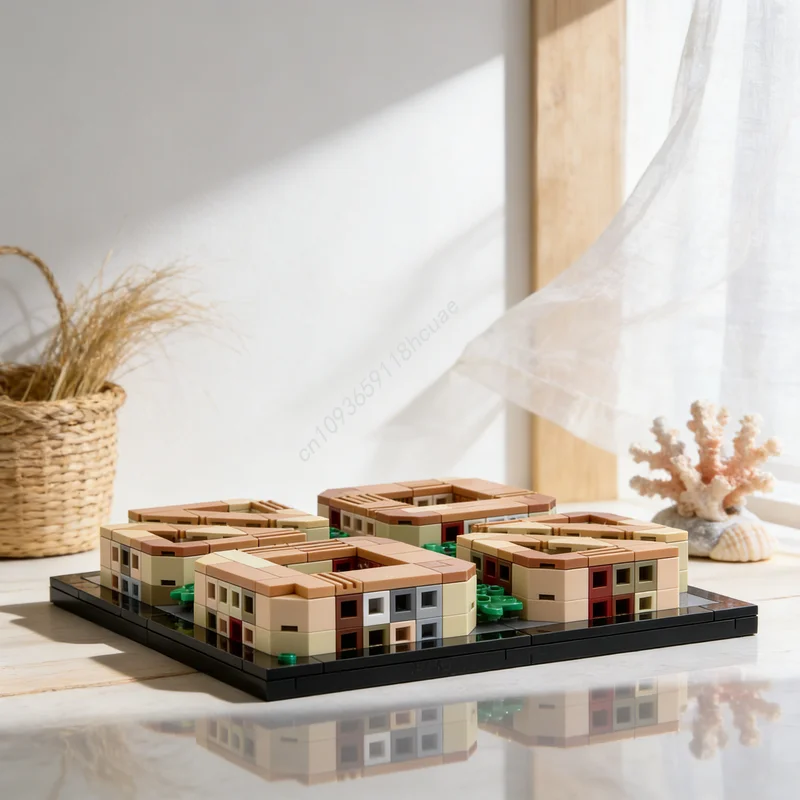 

451pcs MOC Architecture Eixample Barcelona Model Building Blocks Assemble Construction Toy DIY Christmas Gifts Idea Creative