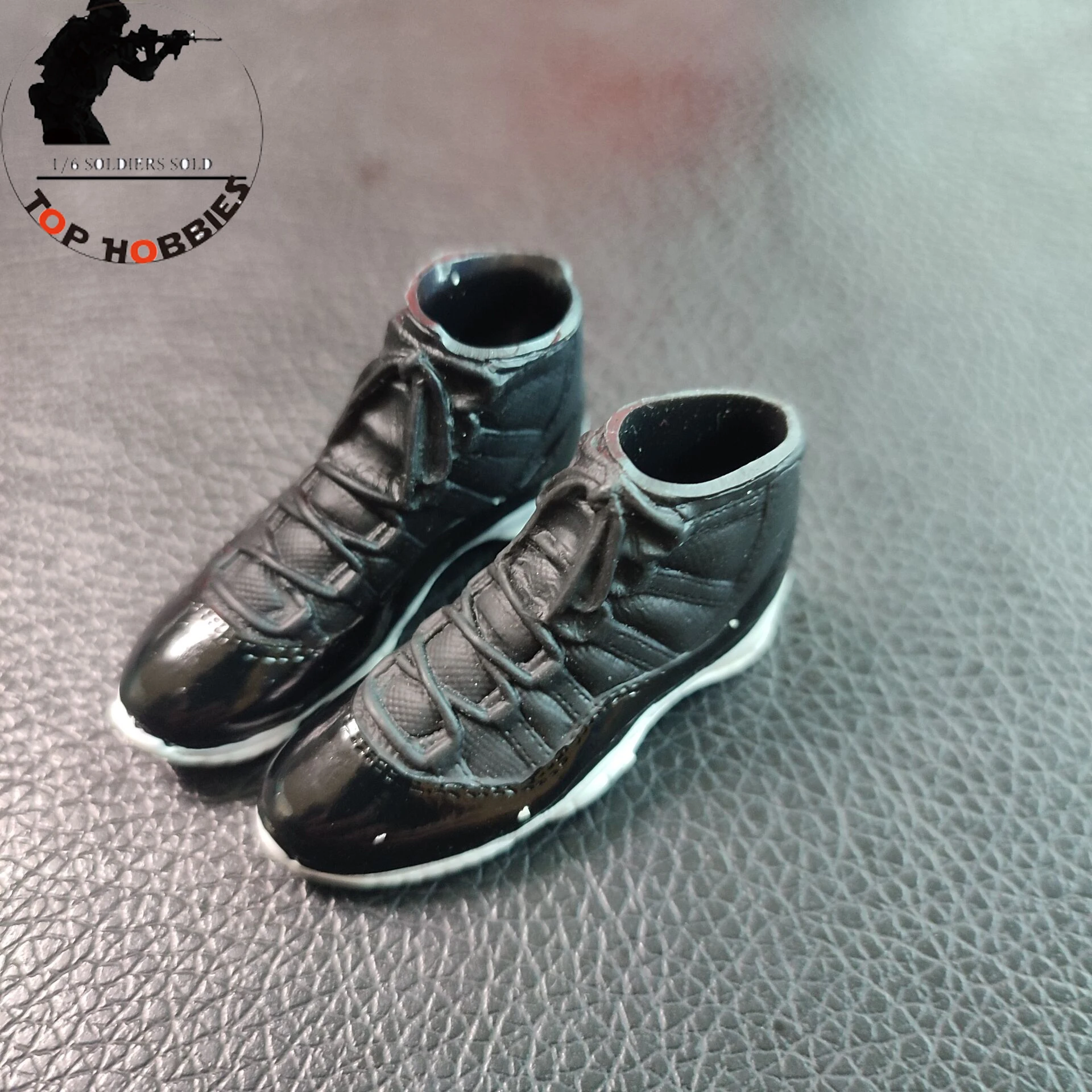 5cm KUMIK 1/6 Scale FS11 Black Boots Shoes Sports Shoes Casual Boots No Feet Fit 12\