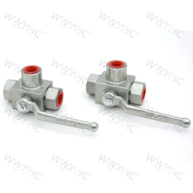 Suitable for KHB3K L-Type 2 Position 3 Way Hydraulic Ball Valve High Pressure Metric & Imperial Female Thread