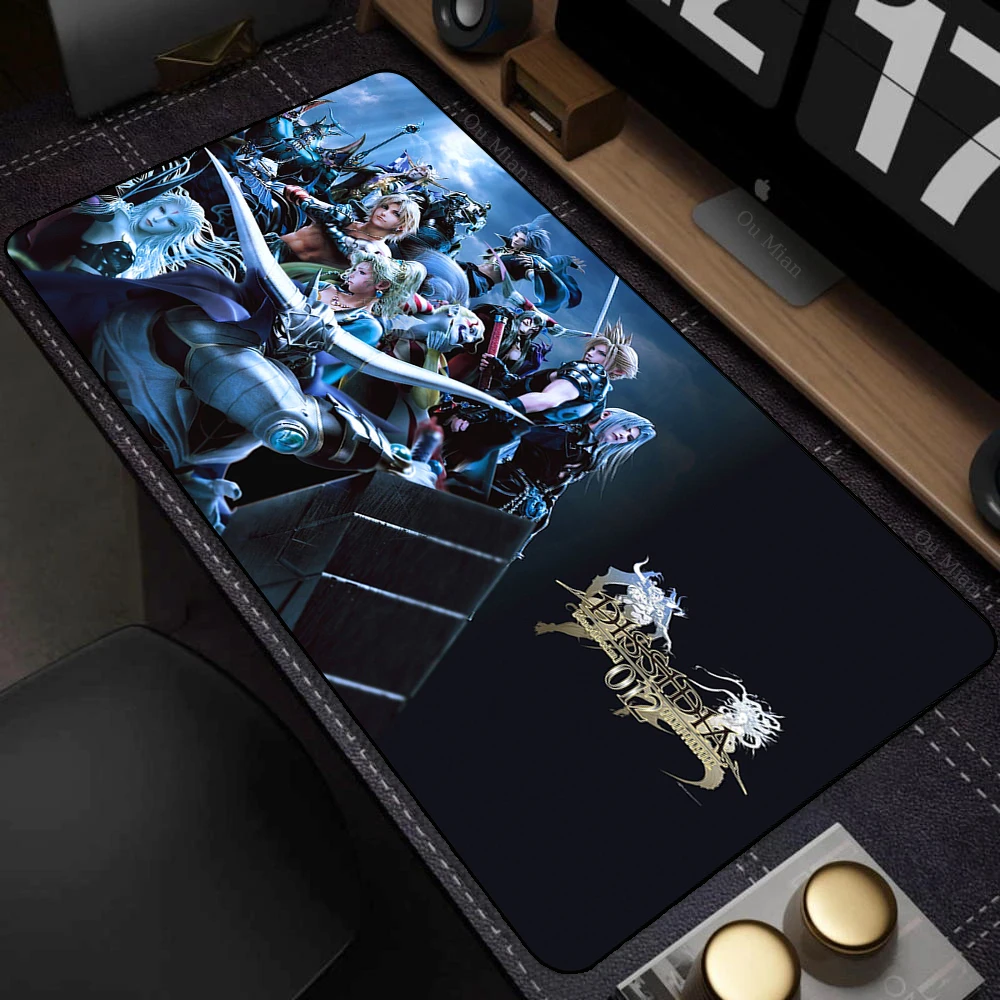 Game Final Fantasy XIV Large Mousepad Gaming Rubber Non-slip Mouse Pad LockEdge Thickened Computer Keyboard Table Desk Mat Xxl