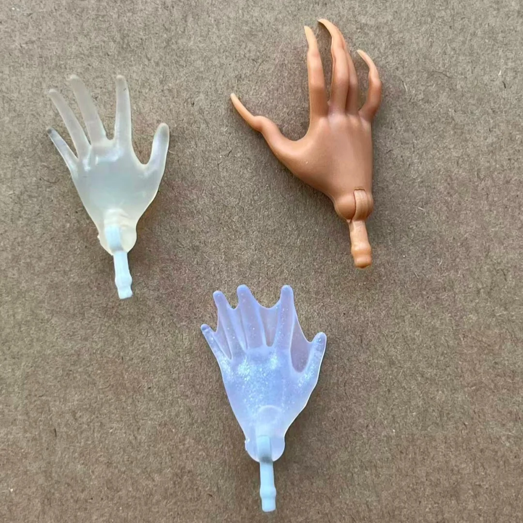 Monster Doll Replacements hands Slim Doll Colorful Hands Clear White Brown Green Purple Blue White Color Doll Parts