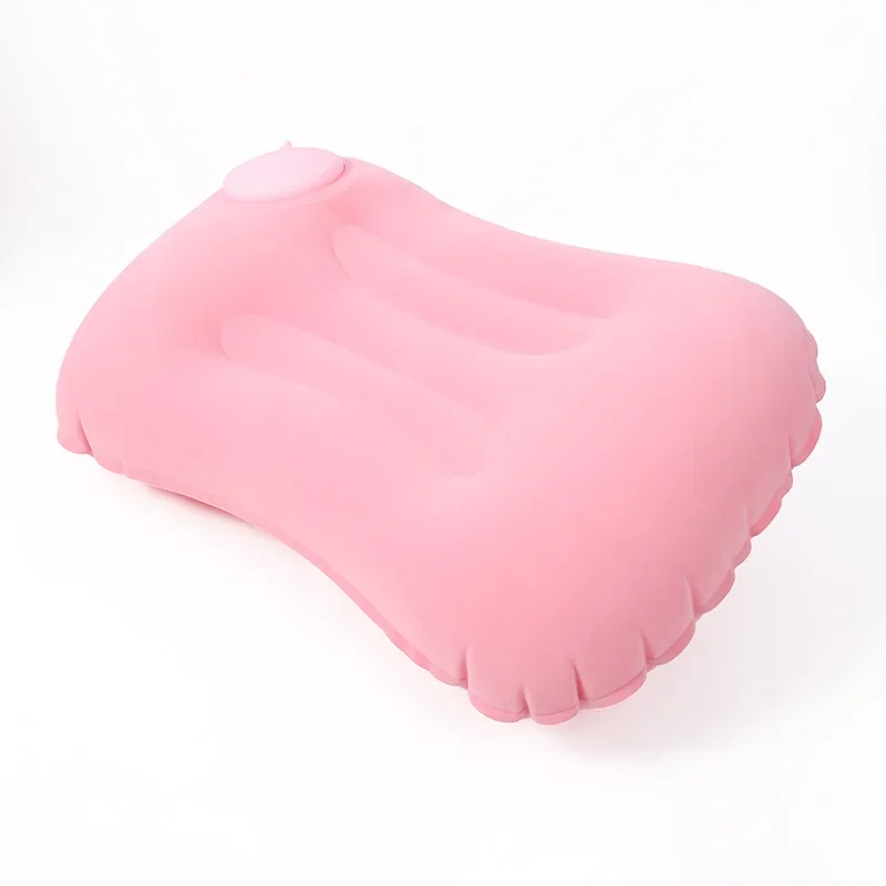 Travel Pillow Air Inflatable Airplane Car Pillows Pillow Folding Press Type Bed Pillows Neck Cushion Home Office Supplies