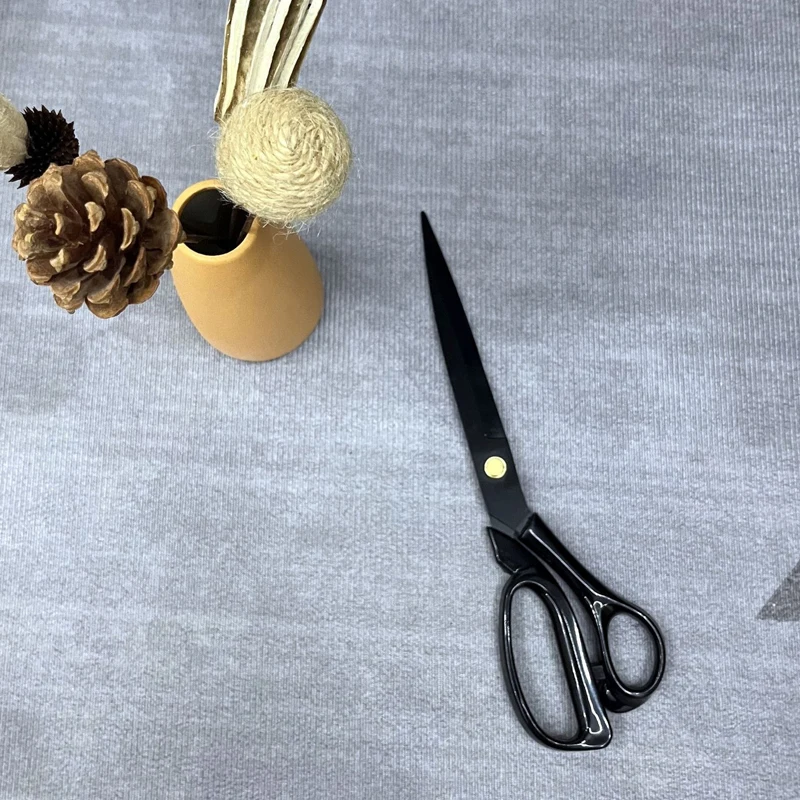 10inch Stainless Steel Black Blade Rust Proof Household Sewing Scissors Art Scissors Fabric Cutting Scissors Tailor Scissors