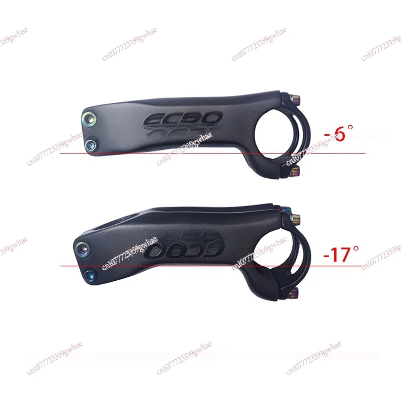 EC90 Mountain Bike Carbon Fiber Road Bike Handlebar Riser Positive and Negative -6 ° -17 Degree Handle Standing Negative Angle