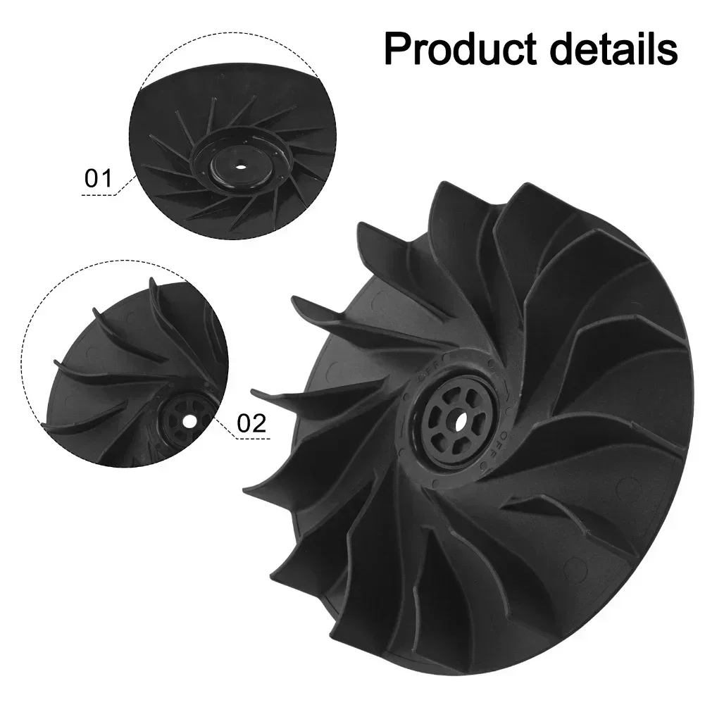 Gardening Tasks Impeller Fan Enhancing Debris Collection Efficiency Outer Diameter 167mm Robust Material Construction