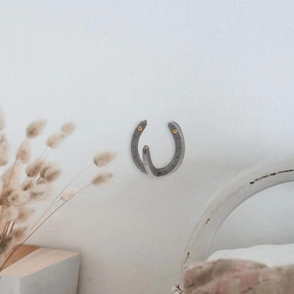 

2pcs Iron Vintage Wall Storage Decor Storage Organizer Sundries Organizer Home Office Vintage Coat Hooks Bathroom Hook