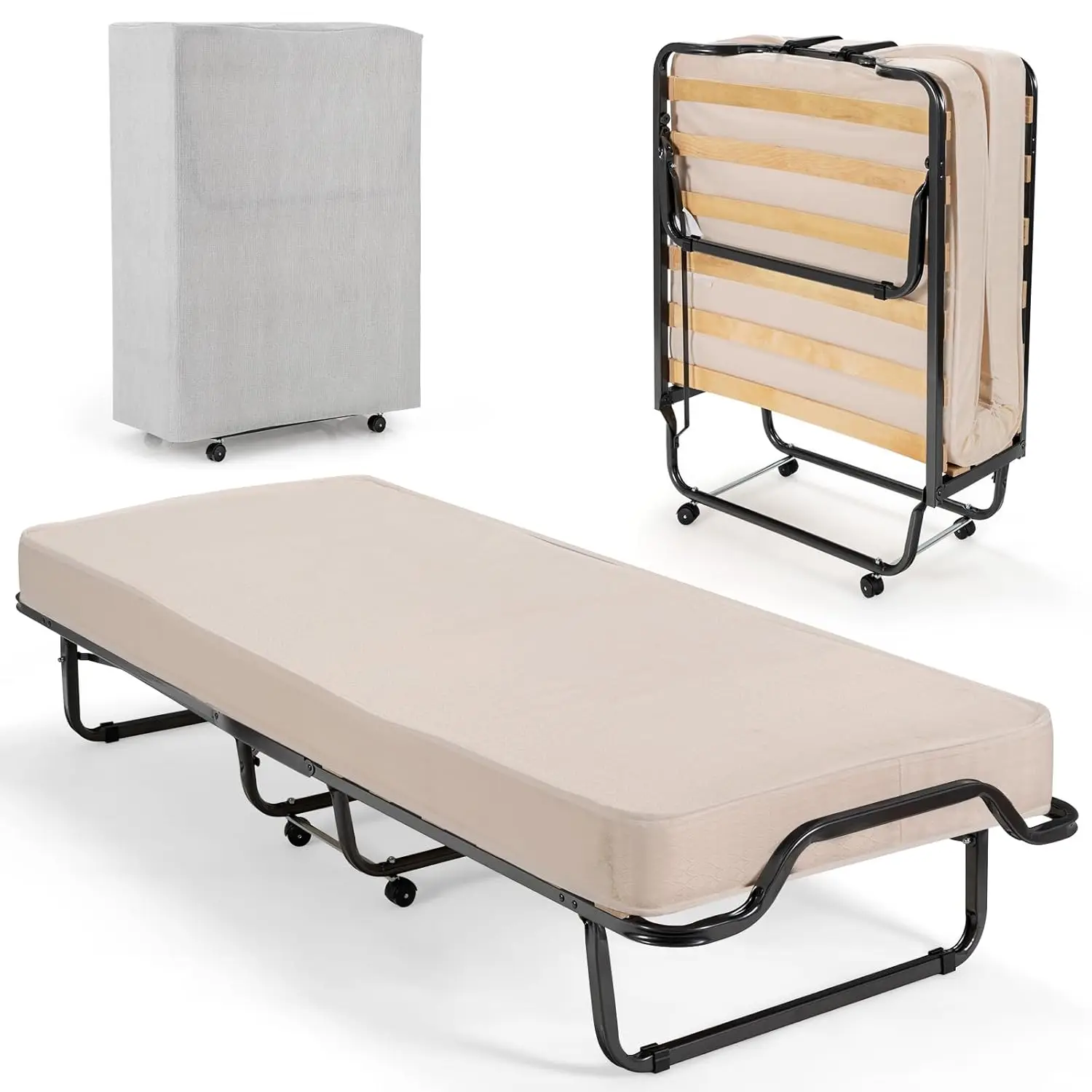 Twin Folding Bed Wi… - image