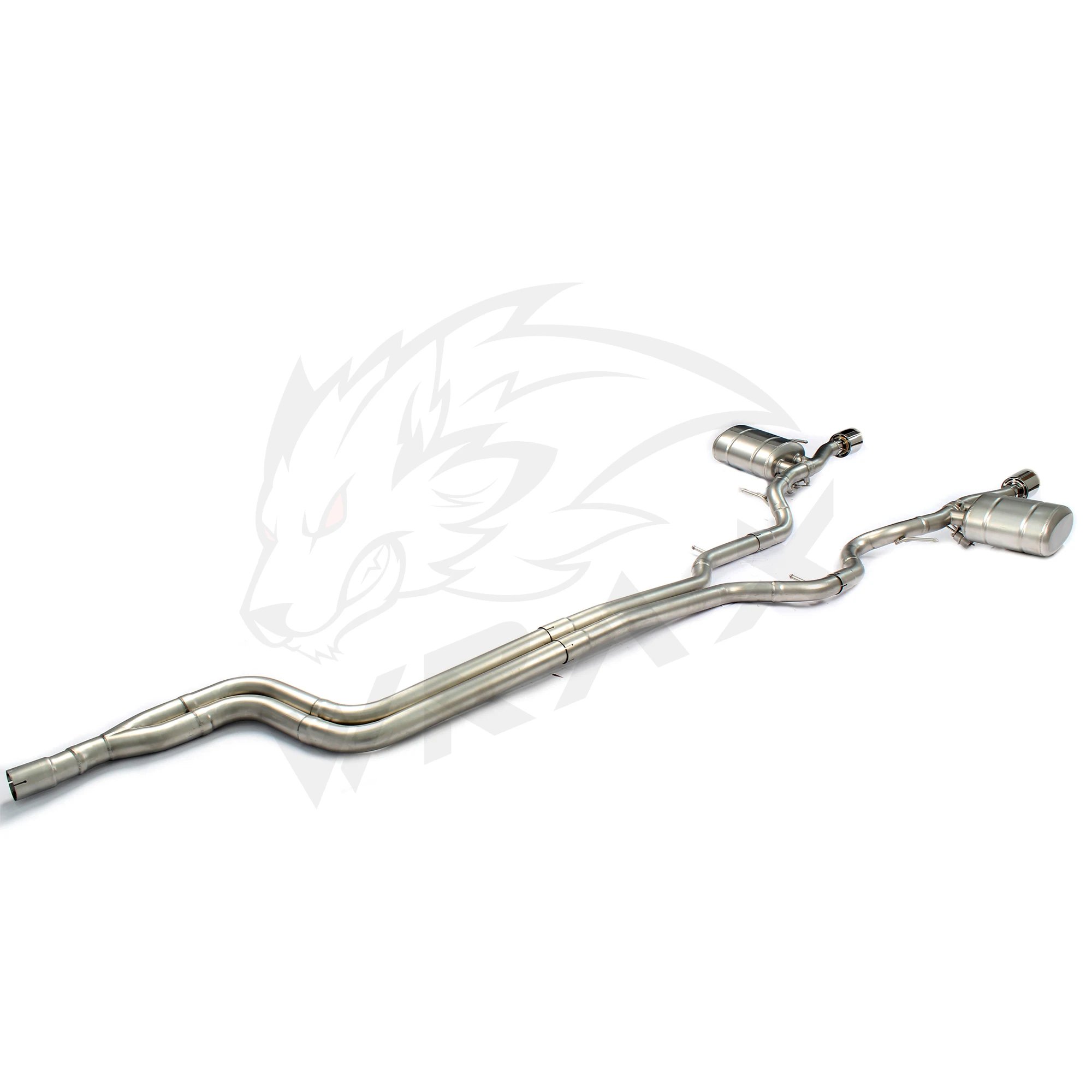 Układ wydechowy WRAX Performance Sport Sound do Jaguar XE 2014+ 2.0T 3.0T z regulowanym zaworem, Catback, bezstratny montaż.