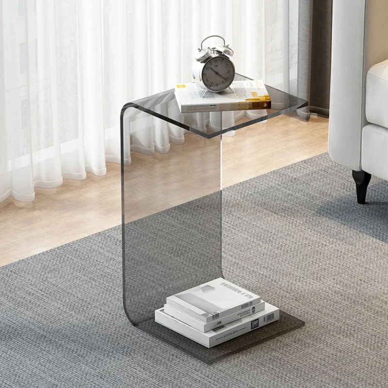 

Luxurious acrylic edge a few Nordic bedroom transparent corners a few simple living room sofa small side table bay window table