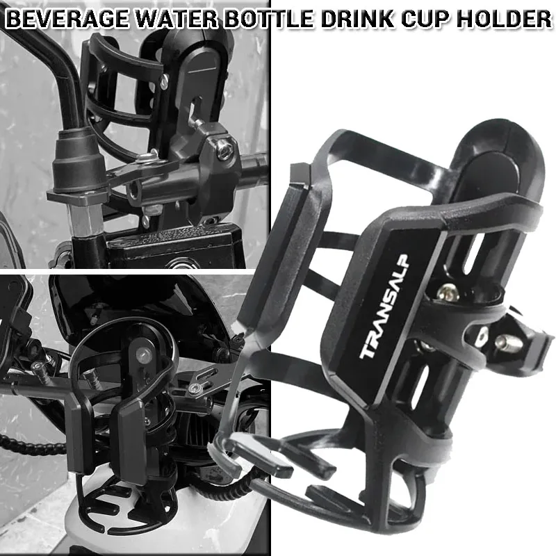 

TRANSALP For Honda TRANSALP 600 650 700 XLV New High Quality Motorbike CNC Aluminum Alloy Beverage Water Bottle Drink Cup Holder