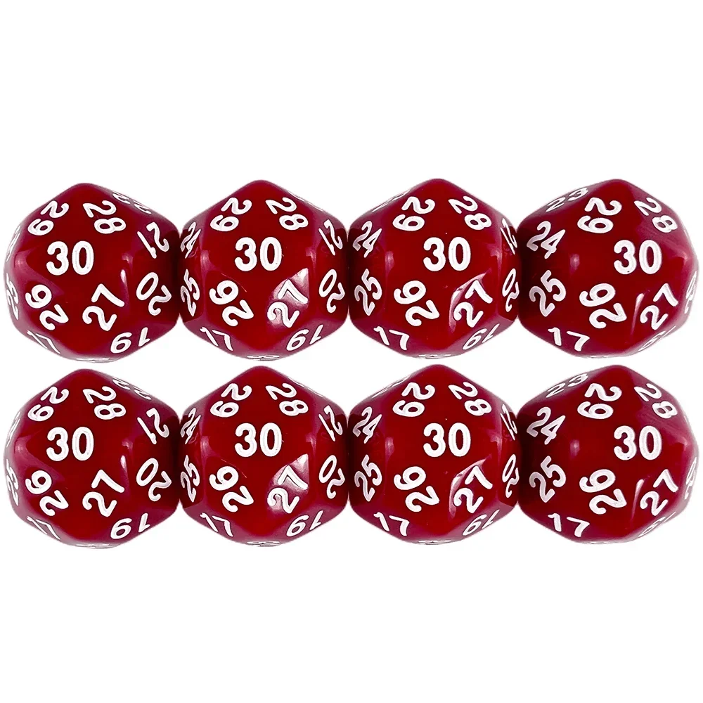 1Pc D30 Veelvlakkige Gekleurde Dobbelstenen Grappige Bordspel Accessoires Voor Dobbelstenen Dnd Trpg Coc Tabletop Games