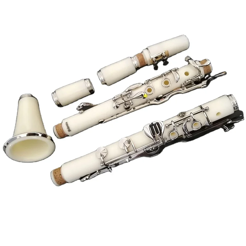 High-grade White Exquisite G Key Clarinet Professional Grade Beginner Clarinet