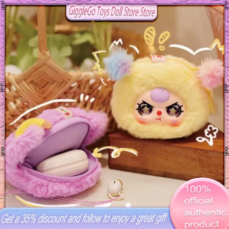 

In Stock Genuine Baby Three Storage Bag Series Blind Box Plush Doll Bag Pendant Trendy Doll Small Zipper Storage Bag Girl Gift
