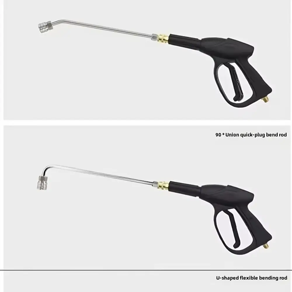 1Pcs Stainless Steel Pressure Washer Extension Rod Finger Grip Handle 4000PSI Pressure Washer Lance Set 1/4 Quick Connect