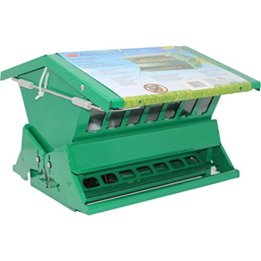 

Absolute III Squirrel-Resistant Feeder for outdoor use made of durable metal black finish features patented squirrel-proof mech