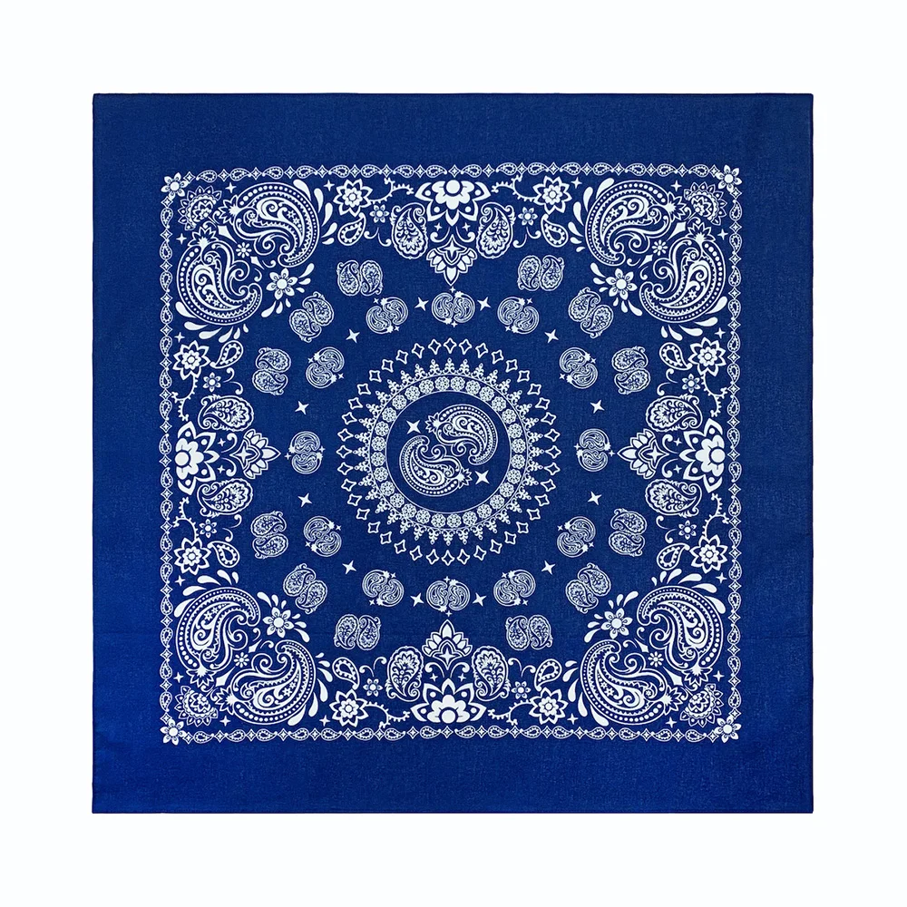 56CM Women Foulard Hip Hop Amoeba Cotton Square Scarf Bandana Headband Paisley Gifts For Men/Boys/Girls High Quality