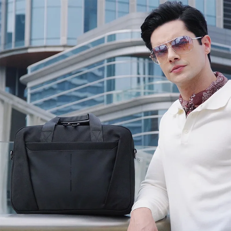Laptop Tote Bag, Business Briefcase, Adjustable Shoulder Straps, Zipper Closure - Perfect for School, Office and Daily Commute