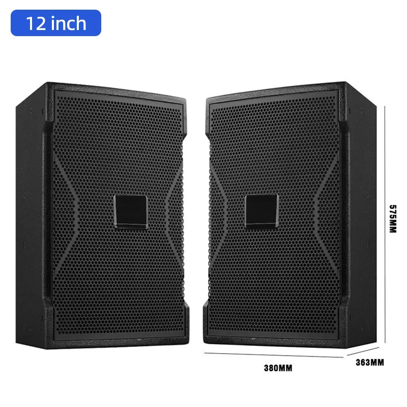 10/12인치 패시브 스피커 8옴 2웨이 라우드스피커 95/97dB 감도 사운드 박스 XLR 지원 야외 홈 시어터 카라오케 DJ용