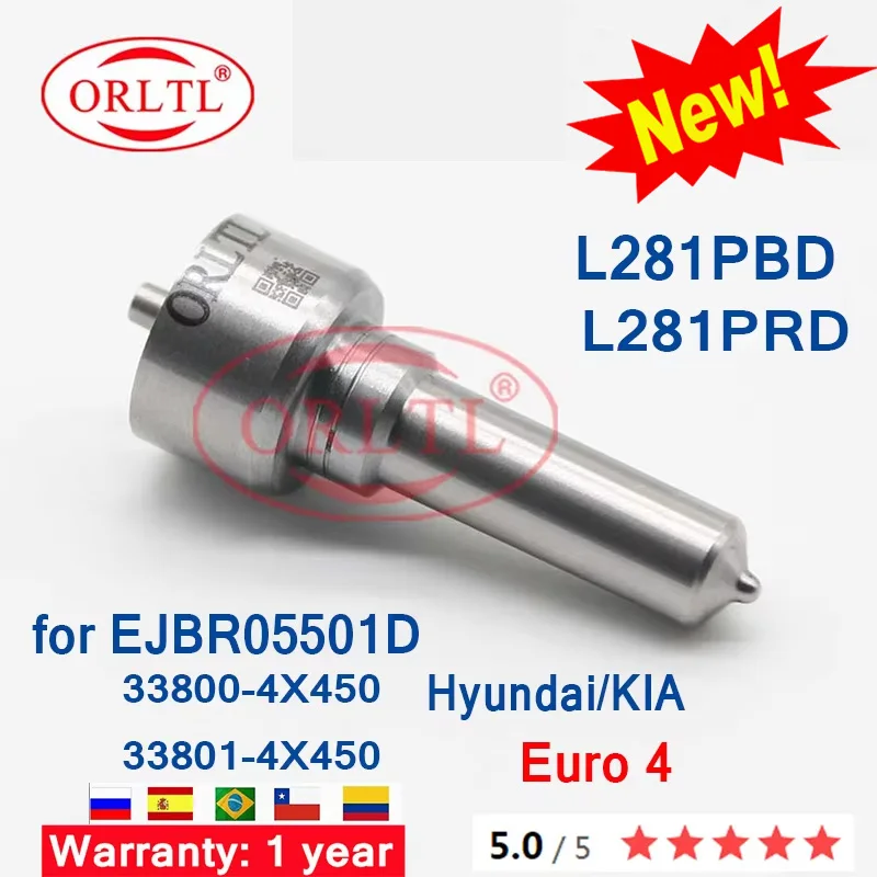 ORLTL L281PBD Diesel Fuel Injector Nozzle Oil Nozzle L281 PBD for Diesel Fuel Injector EJBR05501D